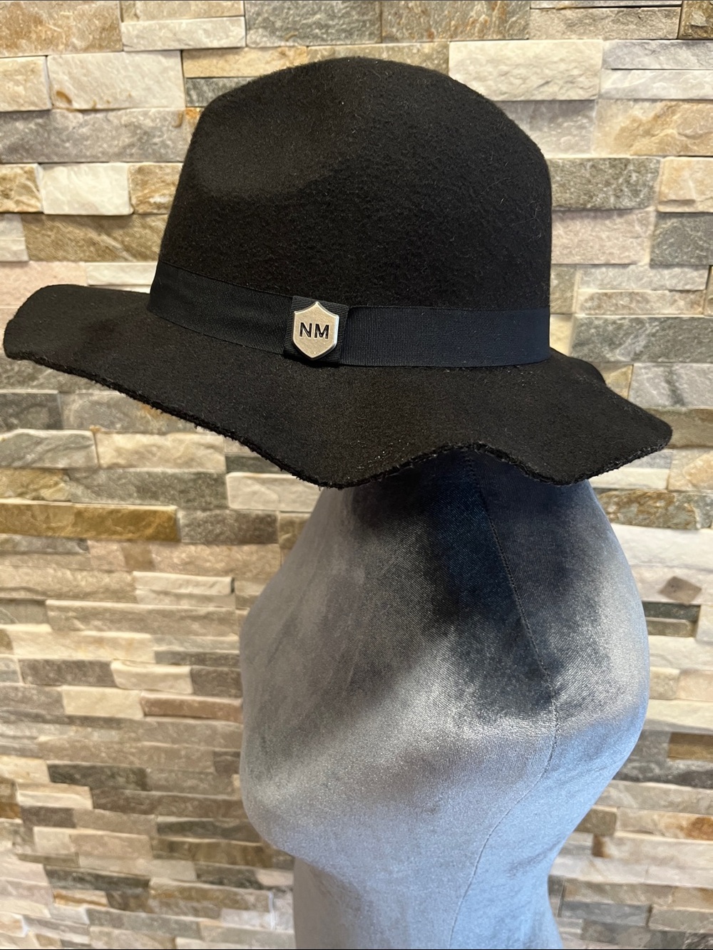 Nicole Marciano Black Women's Wool Felt Fedora Hat
